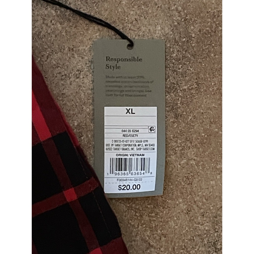 Goodfellow & Co. Men's Plaid Flannel Pajama Pants Size XL (40/42) New with Tags - Picture 7 of 7